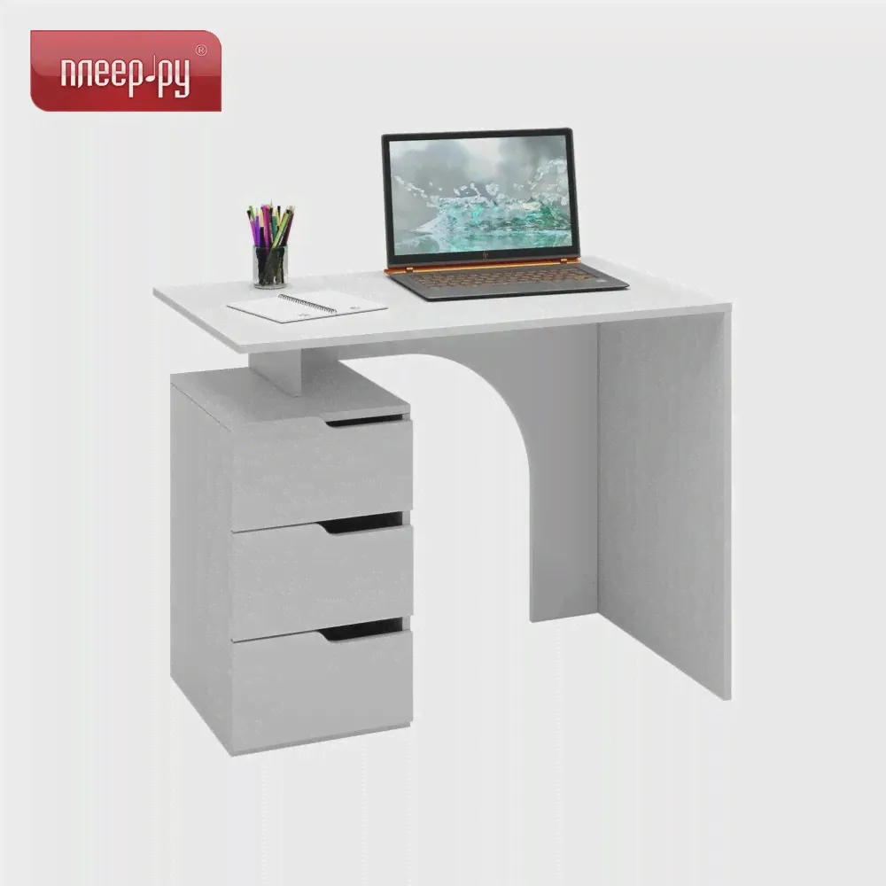 🛍 Стол Мастер Нейт-1 White МСТ-СТН-01-БТ-16-3